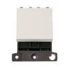 Click Scolmore MiniGrid 250V 20A 2 Way Switch Module Polar White - MD024PW
