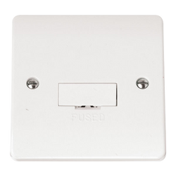 Click Scolmore Mode 3A 1 Gang Un-Switched Fused Spur Polar White - CMA649