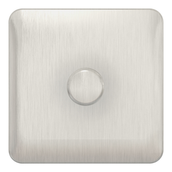 Schneider LSD Mains Dimmer - 1G 1W 250W - Stainless Steel - GGBL6011CSSS