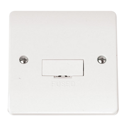 Click Scolmore Mode 13A 1 Gang Un-Switched Fused Spur Polar White - CMA650