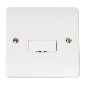 Click Scolmore Mode 13A 1 Gang Un-Switched Fused Spur Polar White - CMA650