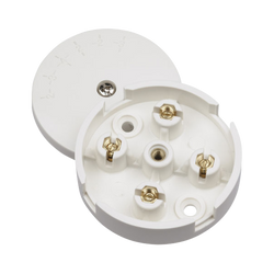 Click Scolmore Essentials 5A Junction Box S-Entry 4 Terminal White - WA070