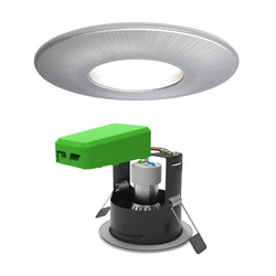 4Lite WiZ Connected SMART LED IP65 Fire Rated Downlight Satin Chrome WiFi & BLE - 4L1/2212