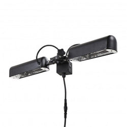 Forum Blaze 2x800W Ruby Parasol Heater IPX3 Black - ZR-37448