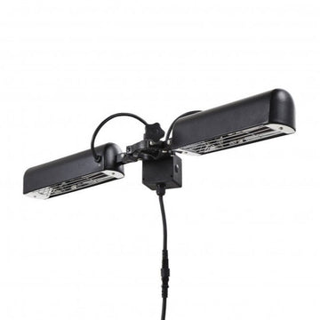 Forum Blaze 2x800W Ruby Parasol Heater IPX3 Black - ZR-37448