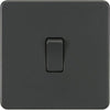 Knightsbridge Screwless 20A 1G DP Switch - Anthracite - SF8341AT