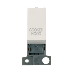 Click Scolmore MiniGrid 13A Double-Pole Ingot Cooker Hood Switch Polar White - MD018PW-CH