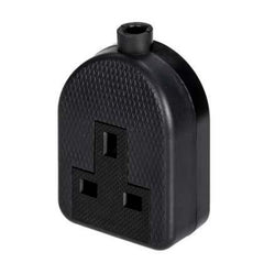 Knightsbridge 13A 1 Gang Trailing Socket Black - 2013B