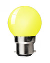Kosnic 1W LED BC/B22 Golf Ball Yellow - KLED01GLF/B22-YELLOW