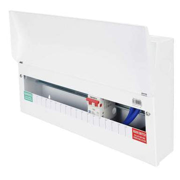 Lewden 15 Way Dual RCCB Ready Consumer Unit with 100A DP Main Switch - PRO-MX21XXM