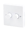 Robus 400W Dimmer Switch 2 Gang 2 Way- L4002G2W