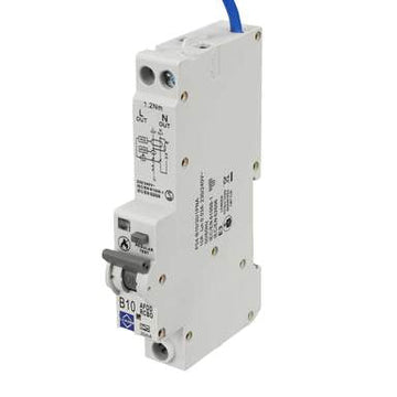 Lewden 10A 2-Pole Class A 6kA AFDD Combined RCBO B Curve 30mA - P04-B10-30-1PNA