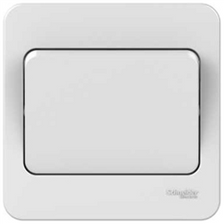 Schneider LWM 10AX 1G 2W Wide Rocker Switch White - GGBL1012W