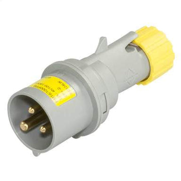 Lewden 16A 2P+E 110V Plug IP44 - PM16-1000FPB