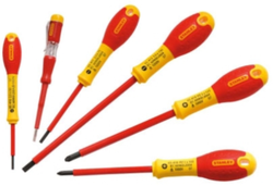 Stanley Tools FatMax VDE Insulated Parallel & Pozi Screwdriver Set of 6 - STA065443