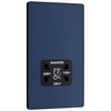 BG Evolve Matt Blue Dual Voltage Shaver Socket 115/240V - PCDDB20B