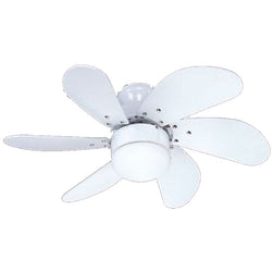 Fantasia EuroFans Atlanta 30inch. Ceiling Fan with White Blade & Light - White - 111573