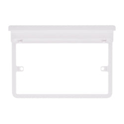 Schneider Lisse 2 gang surround with Shelf - DISPLAY PACK - GGBLSHF2GS