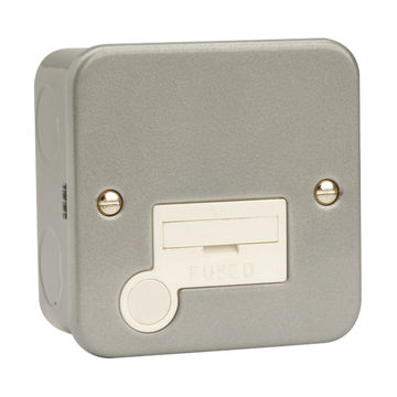 Click Scolmore Essentials Metal Clad 13A Fused Spur Connection Unit - CL050