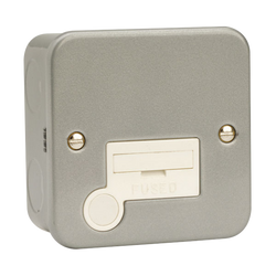 Click Scolmore Essentials Metal Clad 13A Fused Spur Connection Unit - CL050