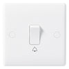 BG Nexus White 1 Gang 2 Way Rocker Switch 10A - 814