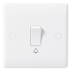 BG Nexus White 1 Gang 2 Way Rocker Switch 10A - 814