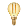 Osram 4.5W Vintage Gold LED Ball Bulb E14/SES Very Warm White - 119581