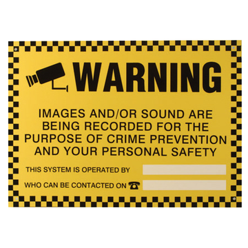 ESP External CCTV Warning Sign 420x300mm - WARN1