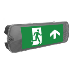 Kosnic Mulu 5W Self-test emergency light & Exit Sign 190lm 6500K Black - EESN0105S65/S-BLK