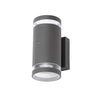 Forum Lens Wall GU10 Up/Downlight with Photocell IP44 - Anthracite - ZN-34042-ANTH