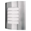 Philips Oslo 60W E27 Outdoor Square Grille Wall Lantern IP44 Stainless Steel - 915000126401