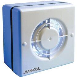 Manrose 100mm (4") Axial Window Bathroom Extractor Fan with Timer - WF100T