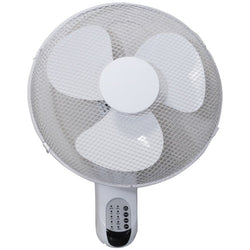 Prem-I-Air 50W 3 Speed 16-inch Wall Fan With Remote - White - EH1623 - Return Unit