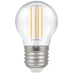 Crompton LED Filament Round 4W ES-E27 Clear Warm White - CROM14220