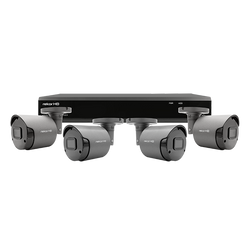 ESP Rekor 8 Channel 1080p HD 4TB CCTV System with 4 Bullet Cameras Grey - RHD8KB4G4TB