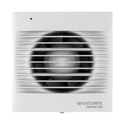 Envirovent Profile 100mm with Adjustable Over Run Timer & Adjustable Humidity Sensor - PRO100HT