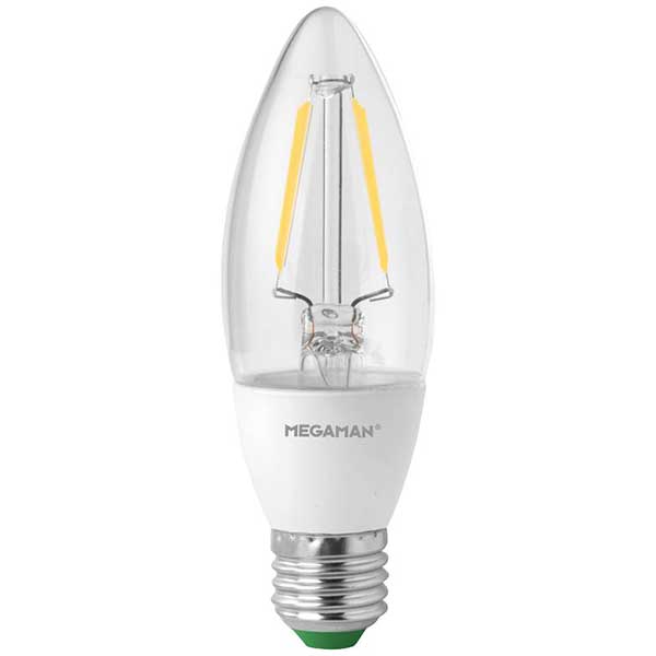 3.2W LED ES E27 Filament Candle Warm Dimmable