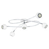 EGLO Locanda White Chrome LED Ceiling Spotlight 5x3W Warm White - 94252