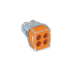 Wago Push Wire Connector 4-Conductor Terminal Block Housing - 773-104