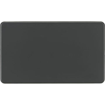 Knightsbridge Screwless 2G Blanking Plate - Anthracite - SF8360AT