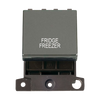 Click Scolmore MiniGrid 20A Double-Pole Ingot Fridge Freezer Switch Black Nickel - MD022BN-FF