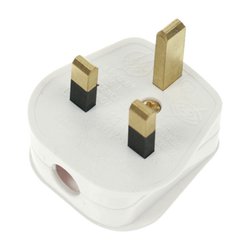 Click Scolmore Essentials Uk Resiliant 13A Plug (13A) White - PA301