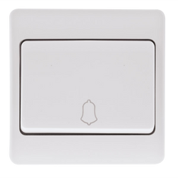 Click Scolmore Mode 13A 1 Gang 2 Way Wide Rocker Switch Polar White - CMA828