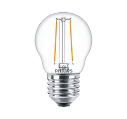 Philips 2W LEDluster ES E27 Golf Ball Very Warm White - 57415700