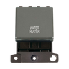 Click Scolmore MiniGrid 20A Double-Pole Ingot Water Heater Switch Black Nickel - MD022BN-WH