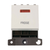 Click Scolmore MiniGrid 20A Double-Pole Ingot & Neon Fridge Switch White - MD023PW-FD