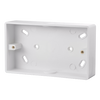 Click Scolmore Mode 2 Gang 29mm PVC Pattress Box Polar White - CMA245