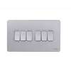Schneider USFP 16AX 6G 2W Switched White Insert Stainless Steel - GU1462WSS