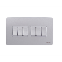 Schneider USFP 16AX 6G 2W Switched White Insert Stainless Steel - GU1462WSS