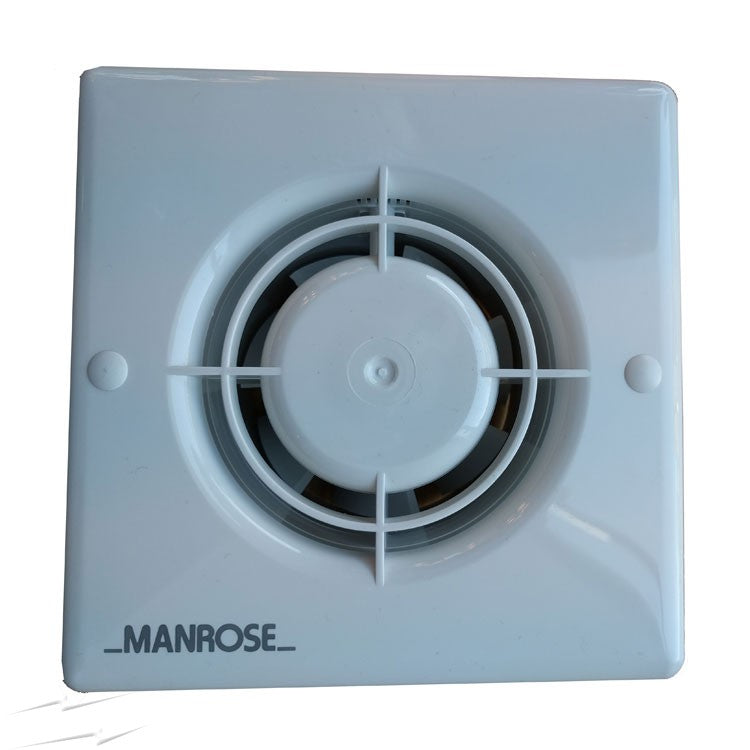 Manrose XF100H 100mm 20W Axial Bathroom Fan - Return Unit ...